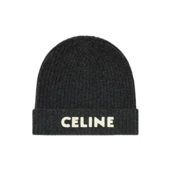 CELINE Beanie In Ribbed Wool
