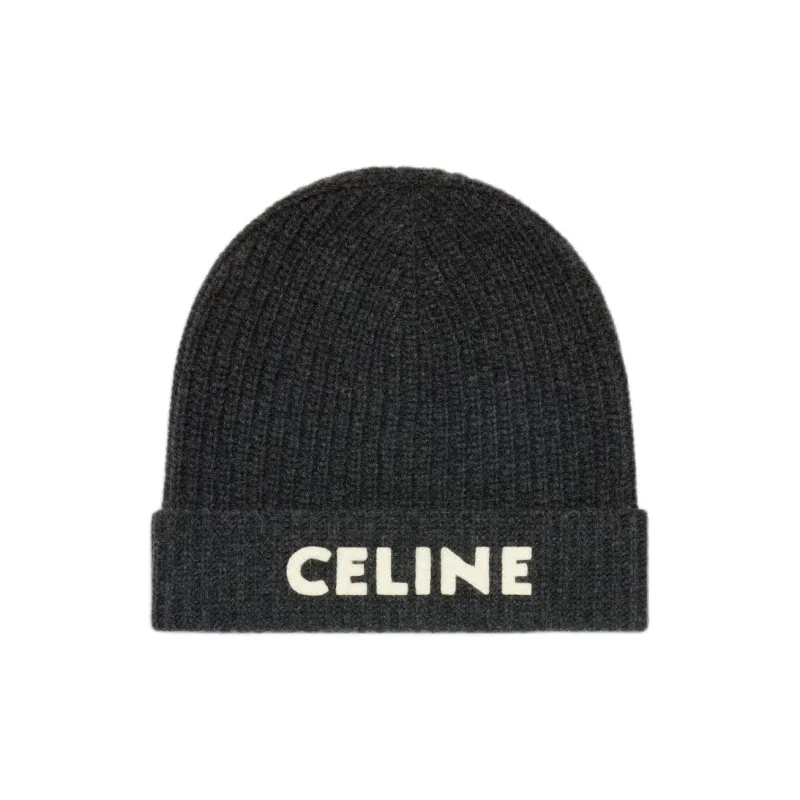CELINE Beanie In Ribbed Wool-0