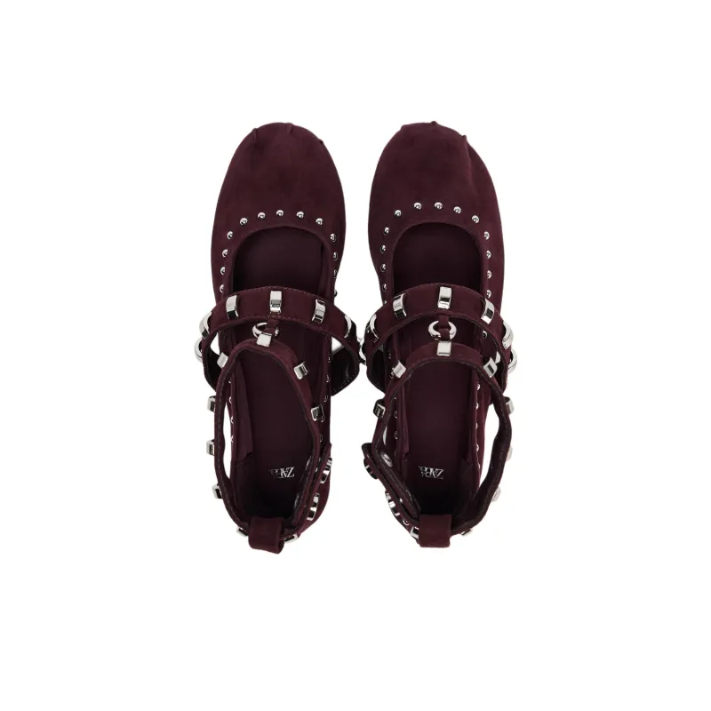 ZARA Casual Single Shoes Women's Bright Red-3