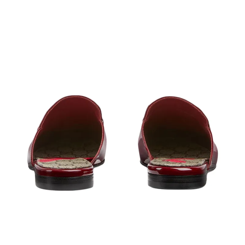 GUCCI Wrap toe Slippers Women's Red-4