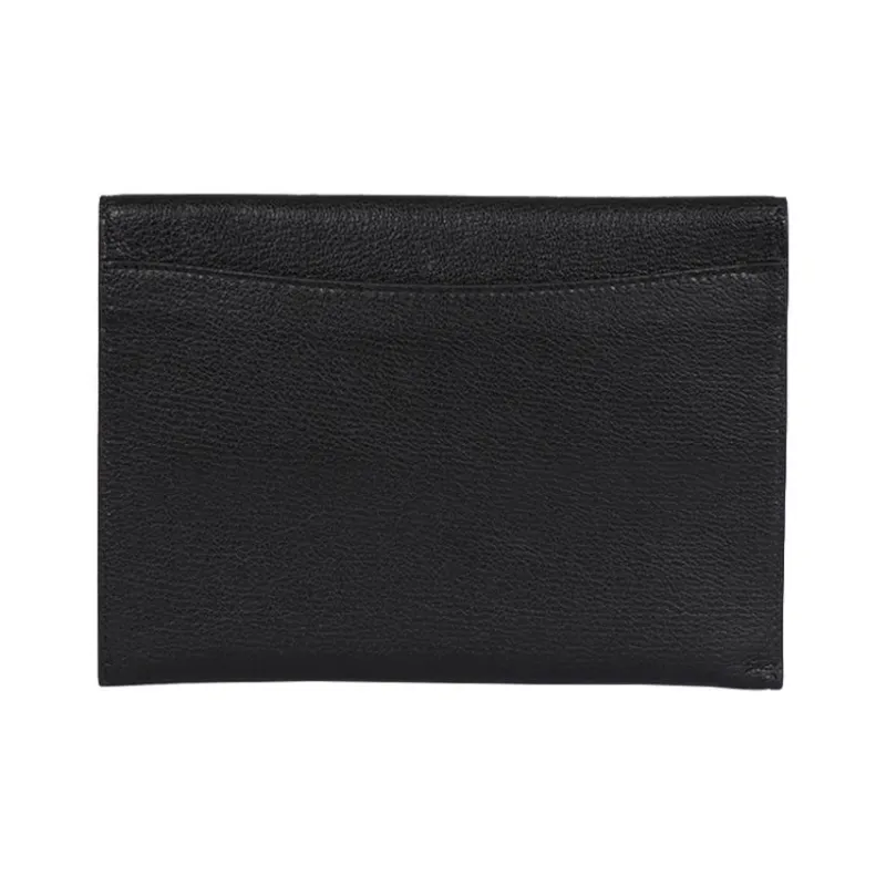 Burberry Leather Storage Bag Clutches Women's Black-1