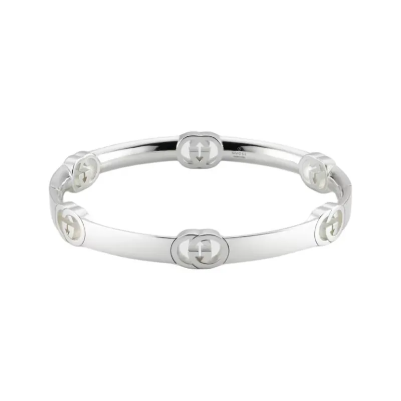GUCCI 925 Sterling Silver Bangles Men's Silver-0