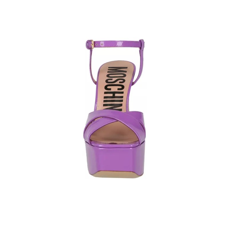 MOSCHINO One Strap Sandals Women's Purple-3
