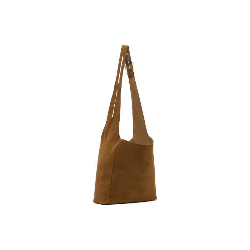 RAG&BONE Suede Tote Bag Shopping Bag Shoulder Bag Crossbody Bag Women's Brown-1