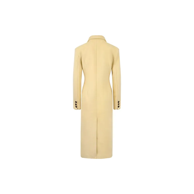 Ariseism Mid Length Fall And Winter Woolen Coat Women's-1