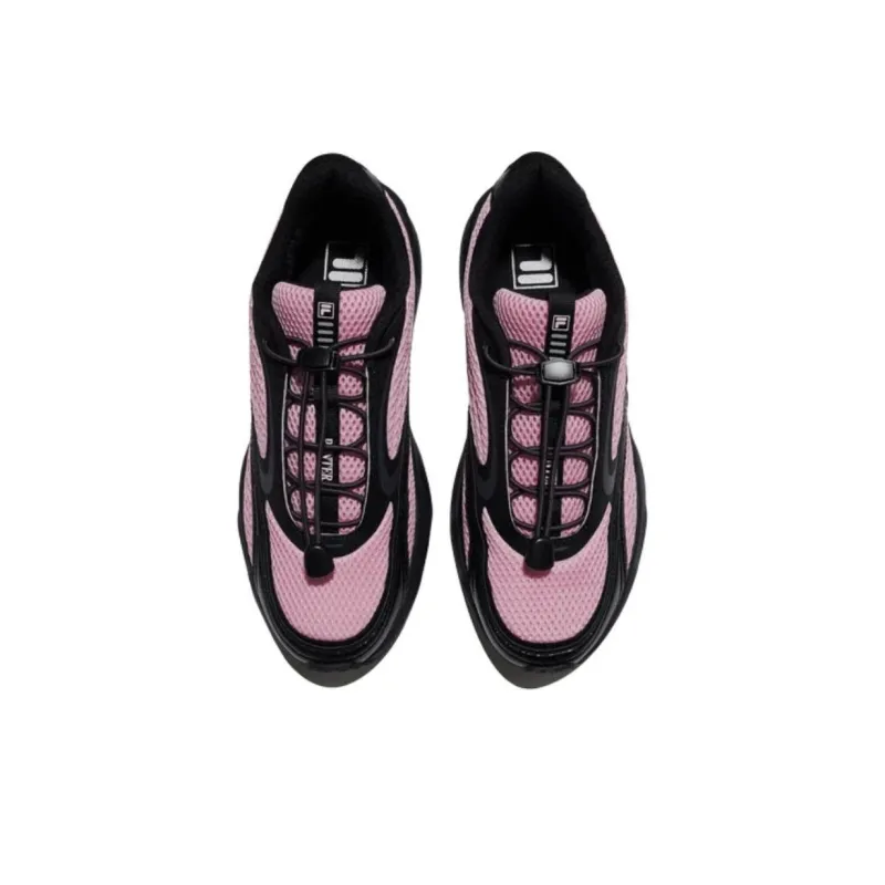 FILA PANTERA Anti Slip Wear Resistant Low Top Casual Shoes Unisex Pink Black-2