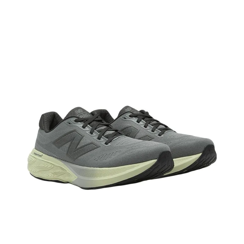 New Balance Fresh Foam X 880 V15 Anti Slip Wear Resistant Low Top Running Shoes Men's Gray 2E Width-2