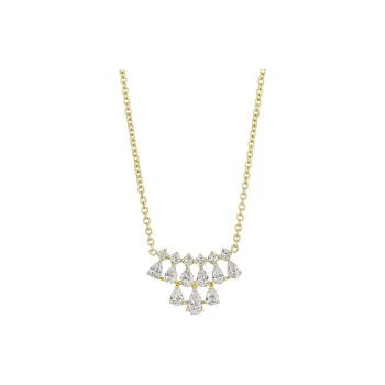 Anita Ko 18K Yellow Gold Small Daphne Diamond Necklace