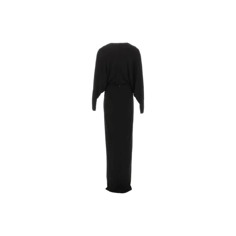 SAINT LAURENT Long Sleeved Dresses Women's Black-1