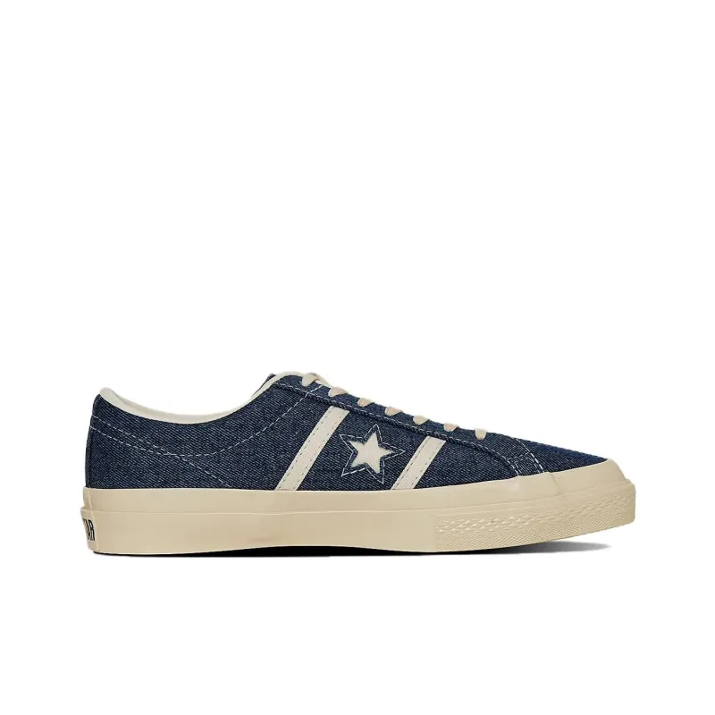 Converse Star&Bars Anti Slip Wear Resistant Low Top Canvas Shoes Unisex Blue-1