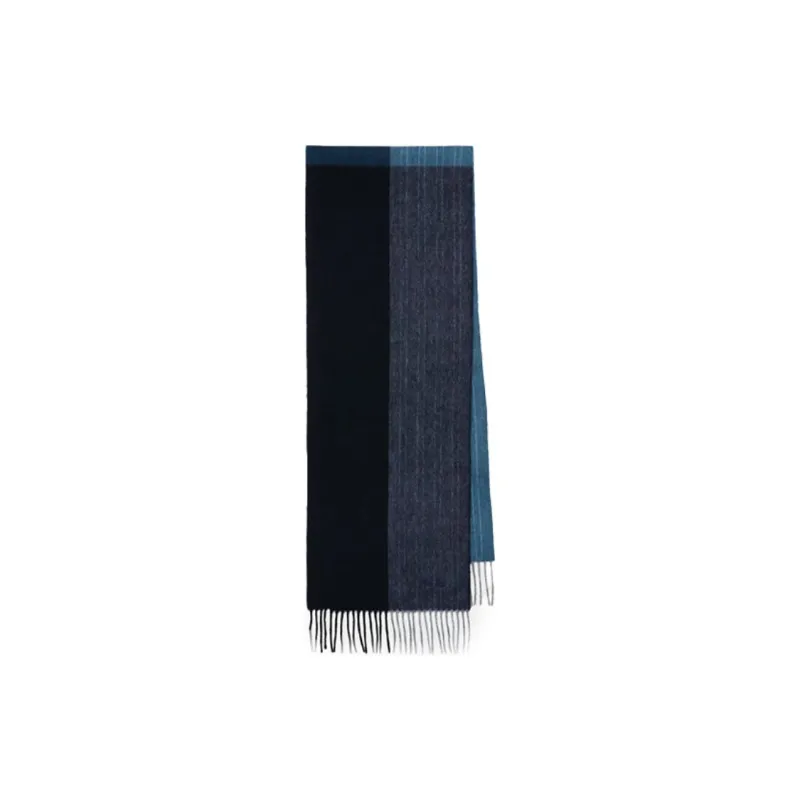 Paul Smith Cashmere Silk Scarves Unisex Blue-0