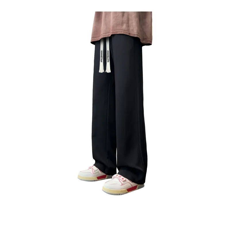 DANGERTIGER Knitted Sports Pants Unisex Angora Red-1