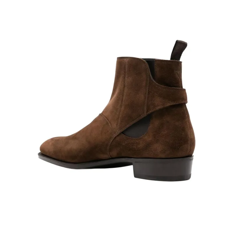 JOHN LOBB Ankle Boots Men's Brown-4
