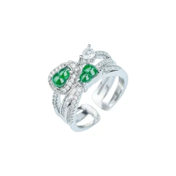 CUIYURIJI Ice Glutinous Jadeite Rings Women's