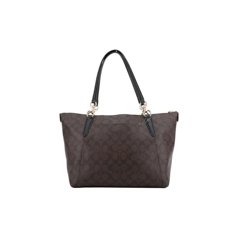 COACH Ava PVC With Leather Tote Bag, Shopping Bag, Shoulder Bag Large Size Women's Black-2
