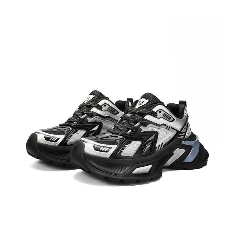 OGR Chunky Sneakers Unisex Low Top Black-3