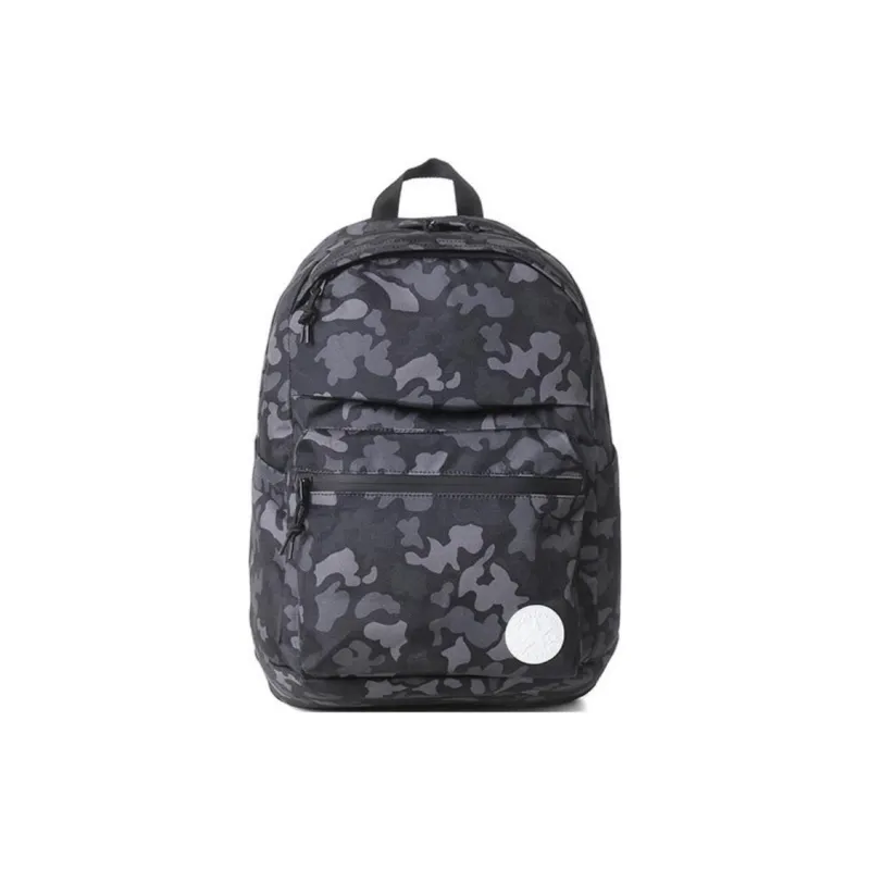 Converse Polyester Backpack Unisex Black Camouflage-0