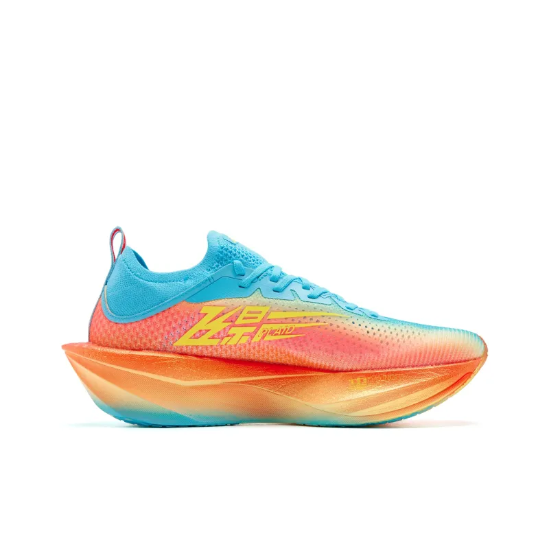 QIAODAN Feiying Plaid 2.0 Running Shoes Men Low Top Flame Red/Ice Blue-1