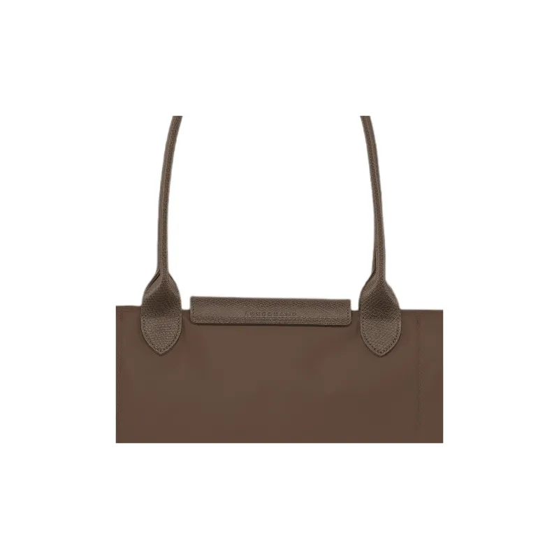 LONGCHAMP Le Pliage Zip-Up Large Shoulder Bag Women's Brown-4