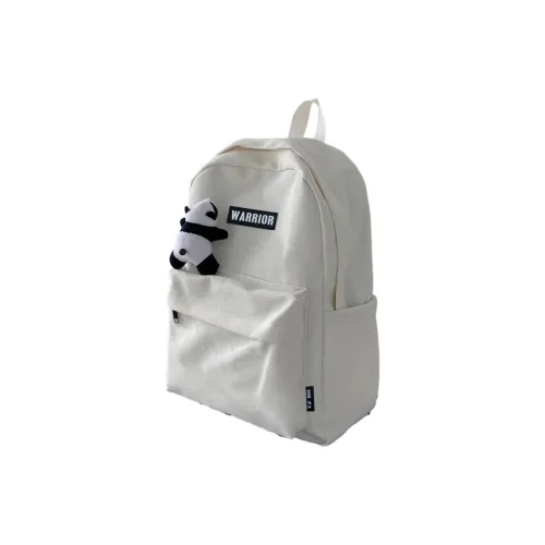 Warrior Nylon Backpack Unisex White/Black