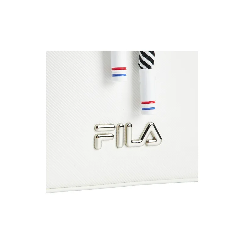 FILA Cow Leather Bucket Bag, Handbag, Shoulder Bag, Crossbody Bag Women's White-3