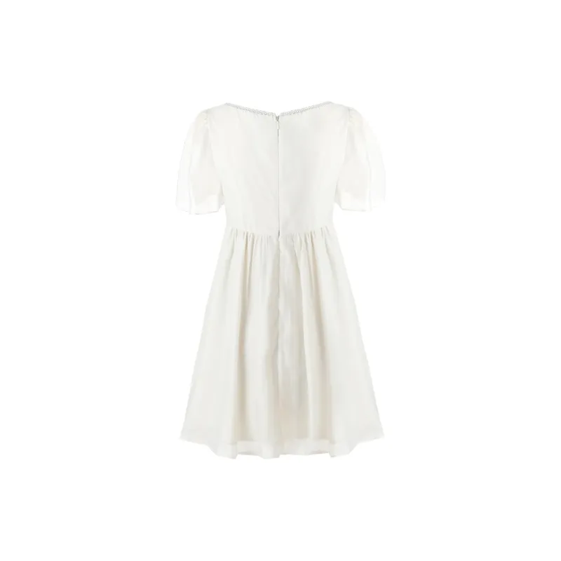 ACAINES Short Sleeved Dresses Women's Gilded Apricot-1