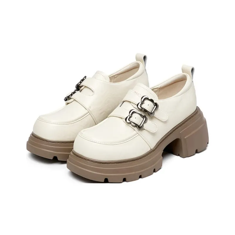 DAPHNE Loafers Women's Black, Beige, Burgundy-5