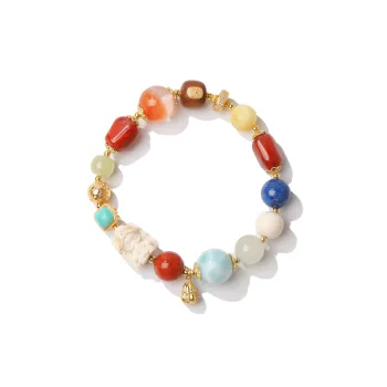 YUANYUANRUYI Southern Red Agate Fine Jade Bracelets Unisex