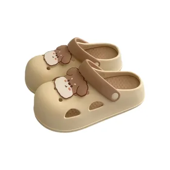 Thin Strips Slippers Women's, Beige Yellow Brown