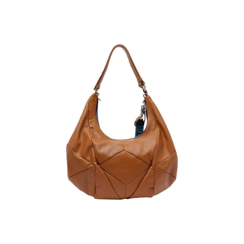 Vic Matie Calfskin Shoulder Bag Women's Brown-2