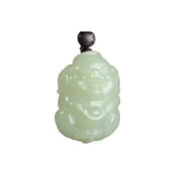 KUNYUYAO Hetian Jade Pendants Pale Greenish White Jade Unisex