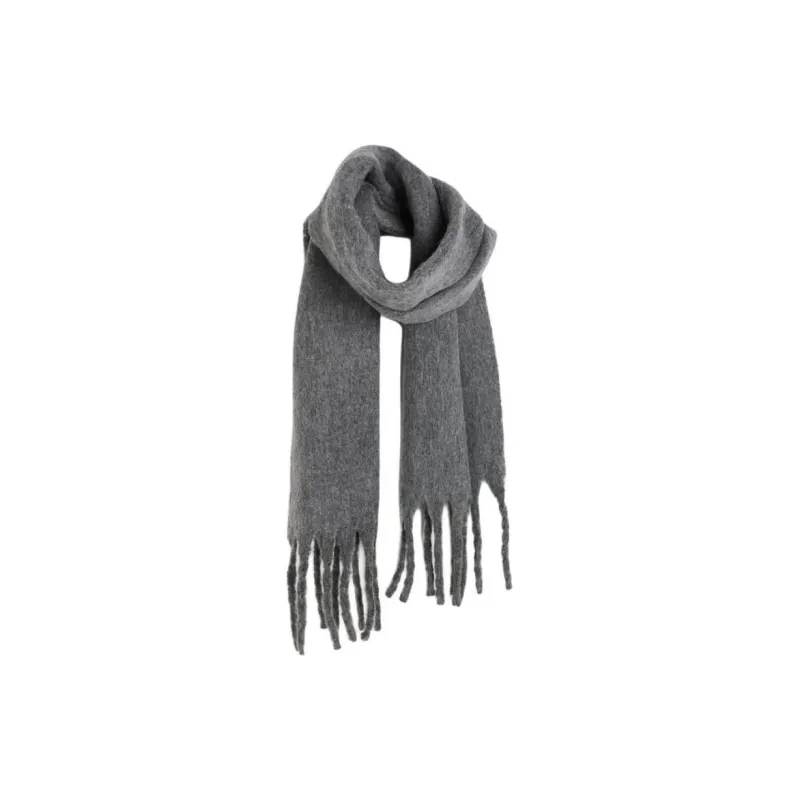 H&M Polyester Knit Scarves Women's Gray-0
