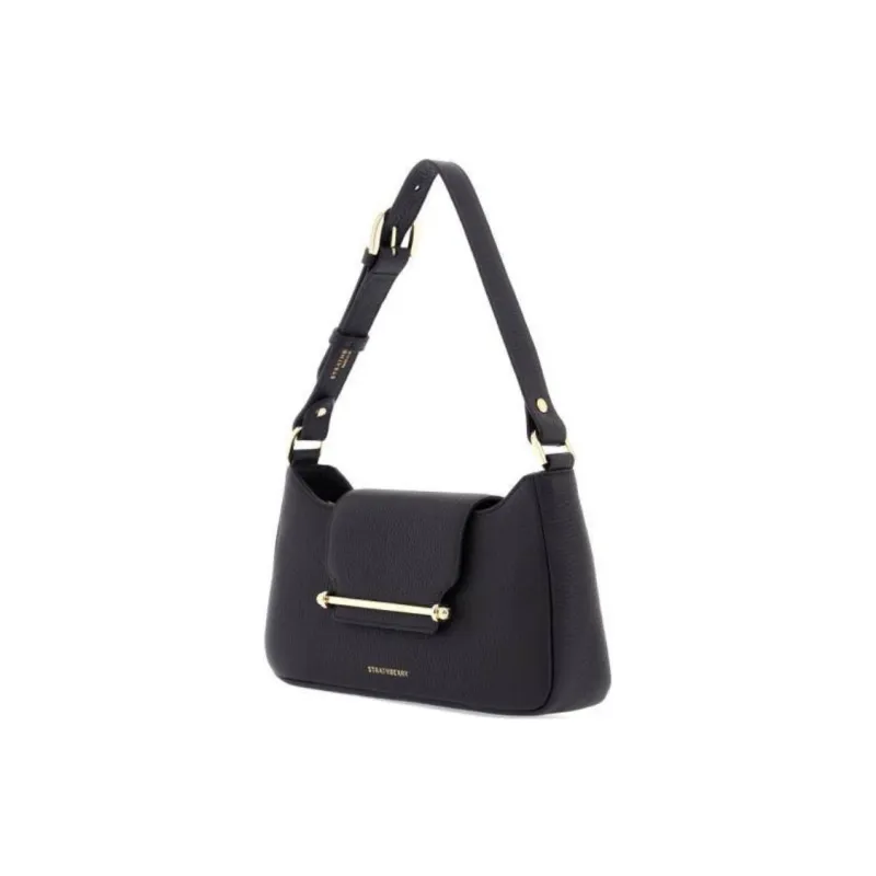 Strathberry Calfskin Shoulder Bag Women's Black-1