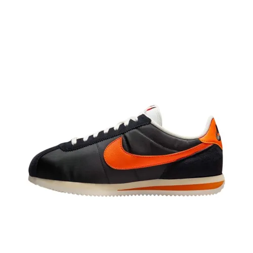 Nike Cortez Txt Black Sail Safety Orange