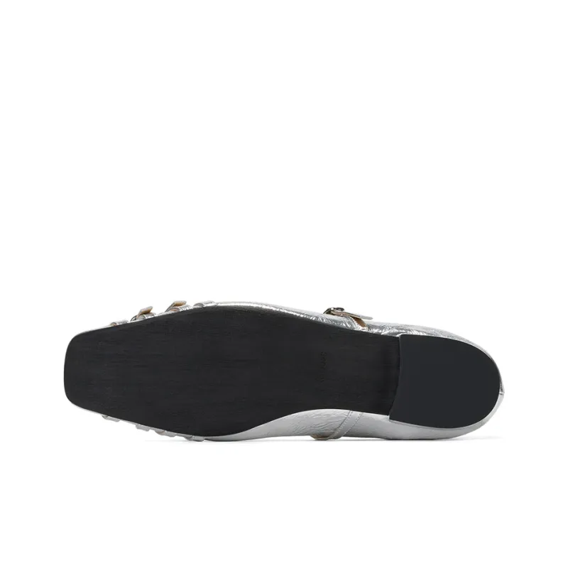 GG CC One Strap Mary Jane Shoes Ballet Unlined Shoes Women's-12