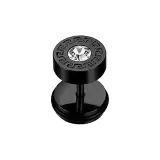 The Great Wall Pattern Diamond Stud Earrings (Single)