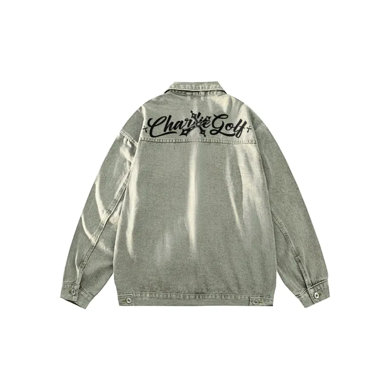 CHARLIE GOLF Denim Jacket Unisex-7