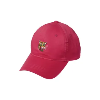 Onitsuka Tiger Cotton Baseball Caps Unisex Pink