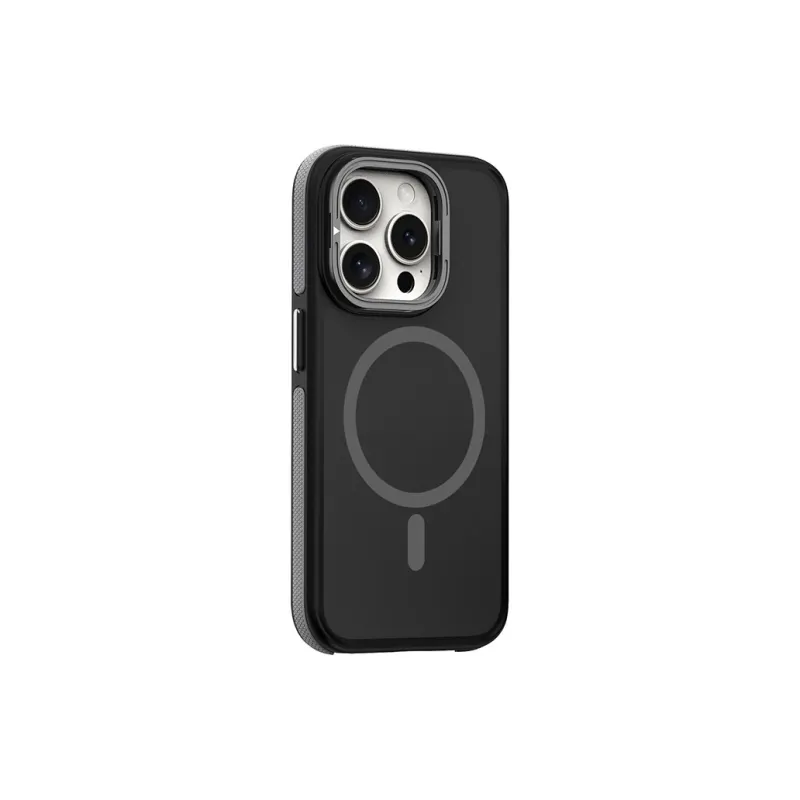 Nkino PC Material Magnetic Two Tone Lens Stand Skin Phone Case Compatible With IPhone 16/15/14/13/Pro/Pro Max-4