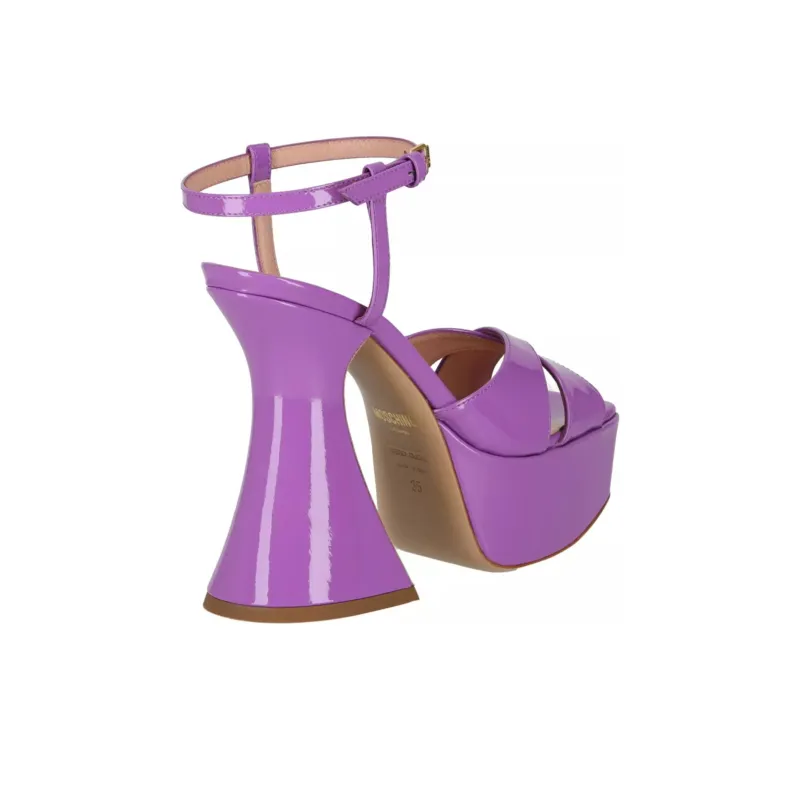 MOSCHINO One Strap Sandals Women's Purple-4