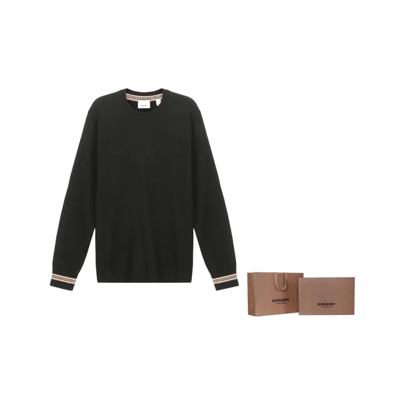 Burberry Sweaters Men Black-8