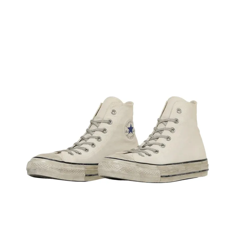 Converse All Star Anti Slip Wear Resistant High Top Canvas Shoes Unisex White-2
