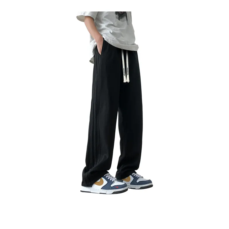 DANGERTIGER Knitted Sports Pants Unisex Gray-12