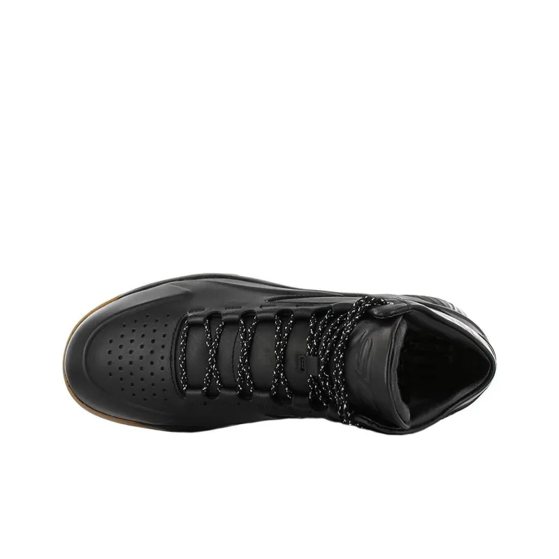 Under Armour Curry 1 Anti Slip Wear Resistant Mid Top Basketball Shoes Men's Black-4