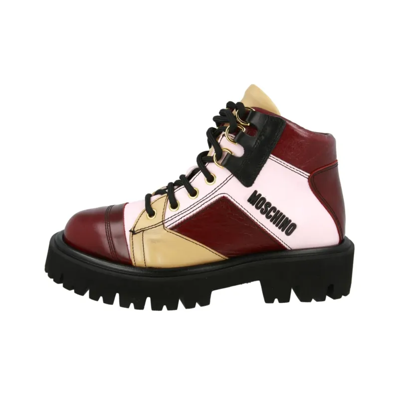 MOSCHINO Ankle Boots 3.8cm Women's Red-0