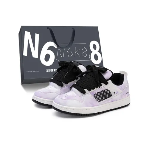 N6K8 Non-slip Lightweight Low-Top Skateboard Shoes Women's Dazzling Color Gift Box Set