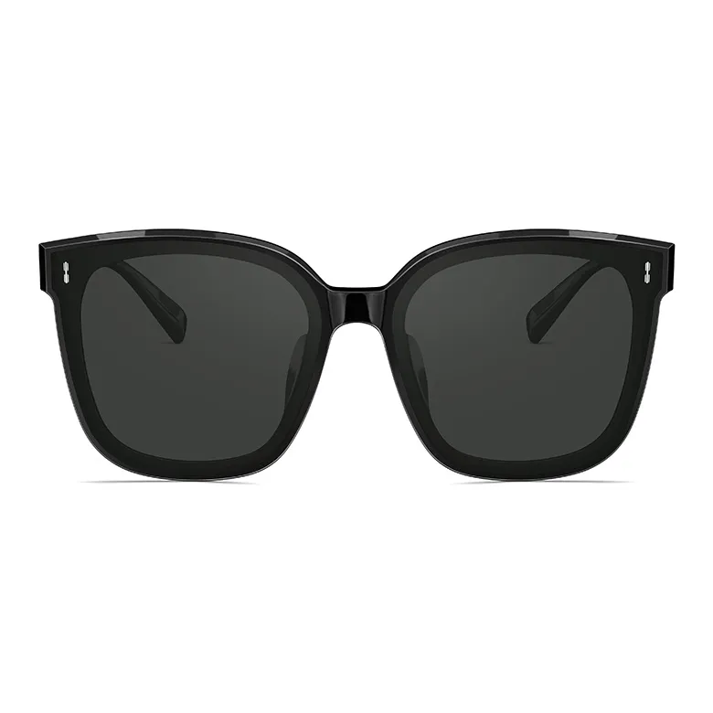 MOLSION Plate Frame Irregular Shape Sunglasses Unisex Black, White-5