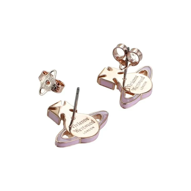 Vivienne Westwood Brass Earrings Women's Pink-2