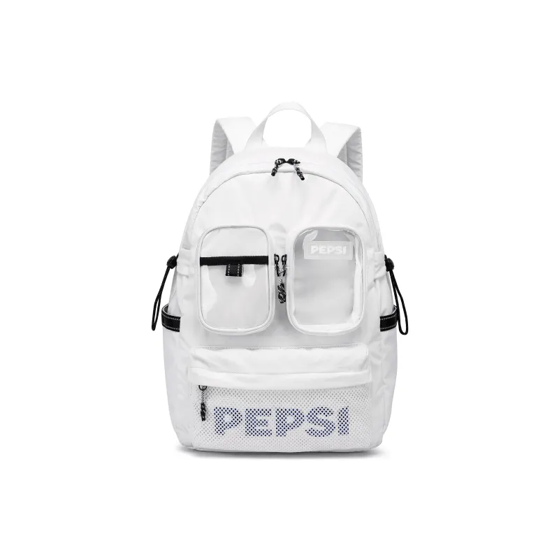Pepsi Nylon Backpack Regular Unisex White/Black-0