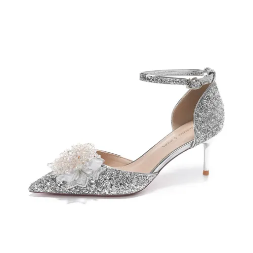 QITUMAUL Slim Heel High Heels 8.5cm Women's